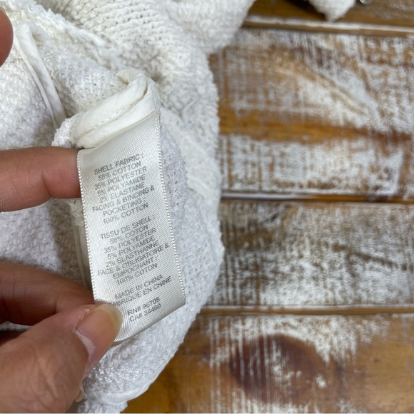 REBECCA TAYLOR Off White Tweed Boucle Knit Moto Jacket Size 2 - Picture 10 of 15